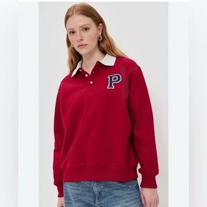 Parke Rugby collared sweatshirt XXL NWOT